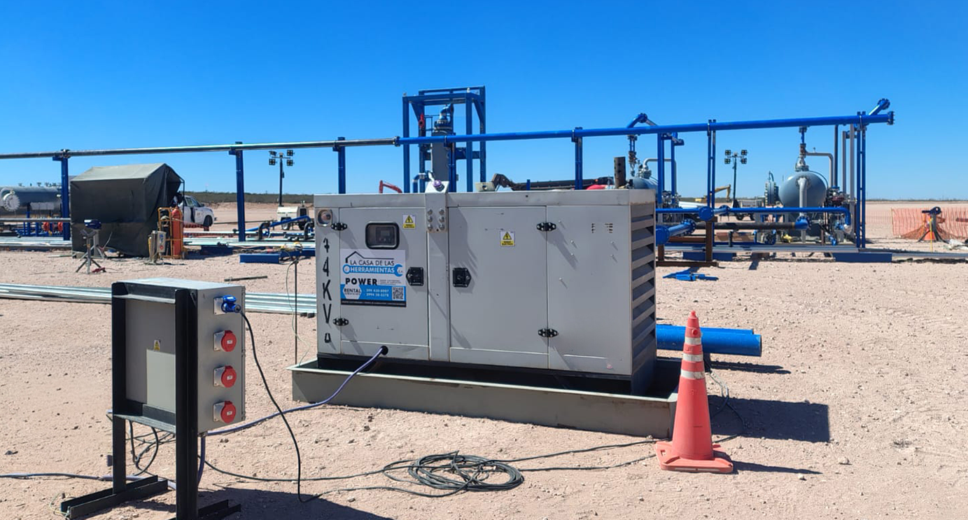 Equipos industriales en campo